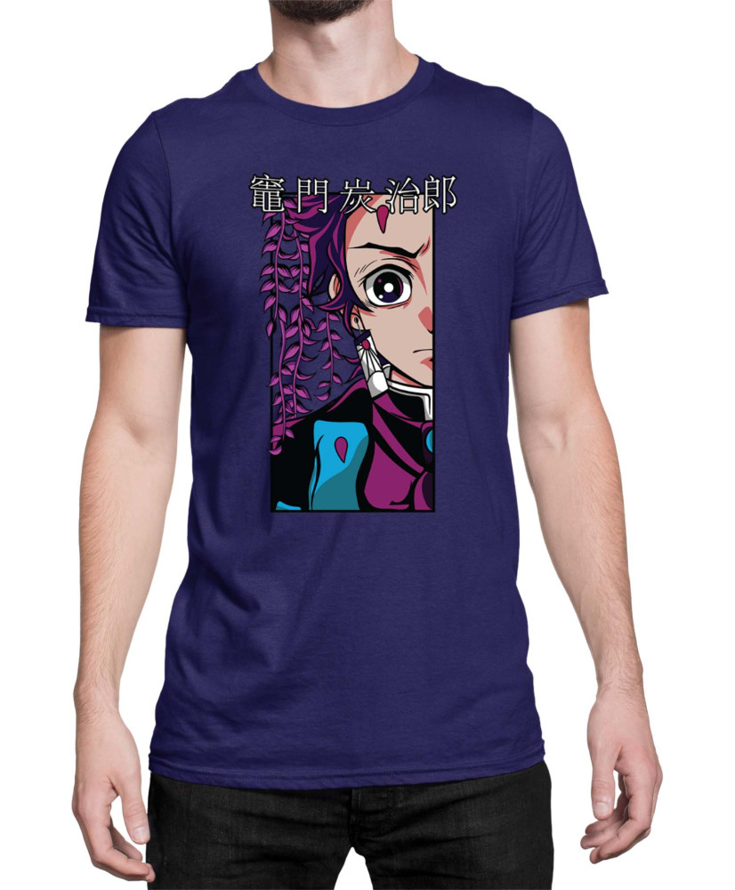 Мъжка Тениска Demon Slayer Kimetsu No Yaiba Tanjiroface