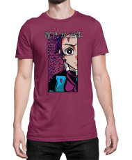 Мъжка Тениска Demon Slayer Kimetsu No Yaiba Tanjiroface