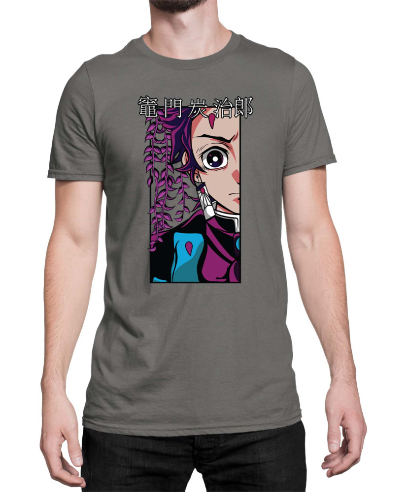 Мъжка Тениска Demon Slayer Kimetsu No Yaiba Tanjiroface