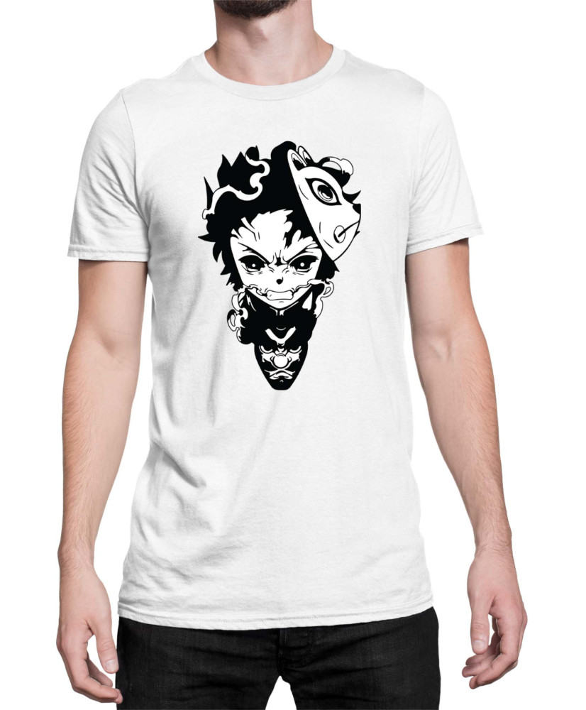 Мъжка Тениска Demon Slayer Kimetsu No Yaiba Tanjirodragon