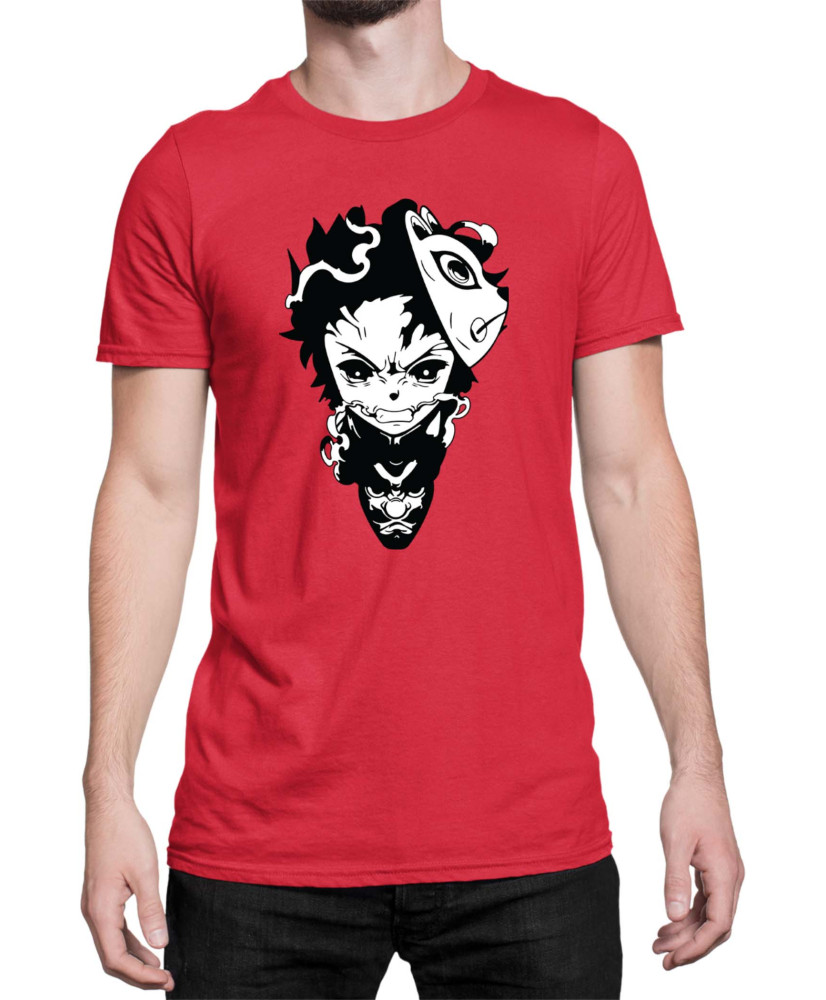 Мъжка Тениска Demon Slayer Kimetsu No Yaiba Tanjirodragon