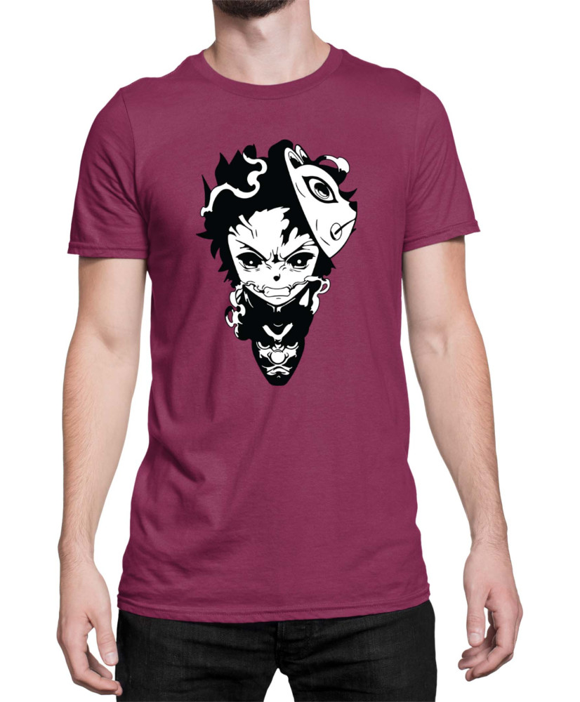 Мъжка Тениска Demon Slayer Kimetsu No Yaiba Tanjirodragon