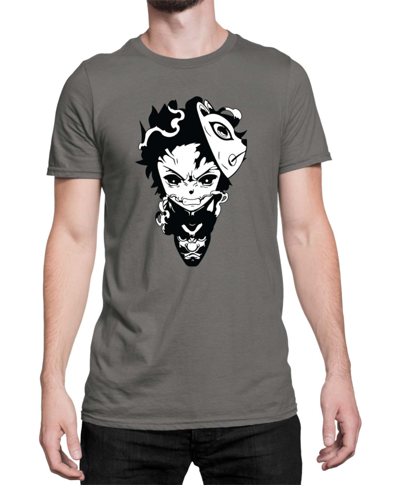 Мъжка Тениска Demon Slayer Kimetsu No Yaiba Tanjirodragon