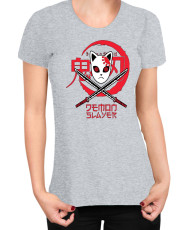 Дамска Тениска Demon Slayer Kimetsu No Yaiba Tengu Mask