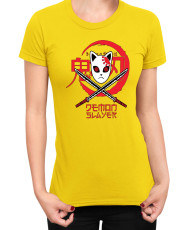 Дамска Тениска Demon Slayer Kimetsu No Yaiba Tengu Mask
