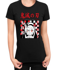 Дамска Тениска Demon Slayer Kimetsu No Yaiba Nezuko Face