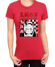 Дамска Тениска Demon Slayer Kimetsu No Yaiba Nezuko Face