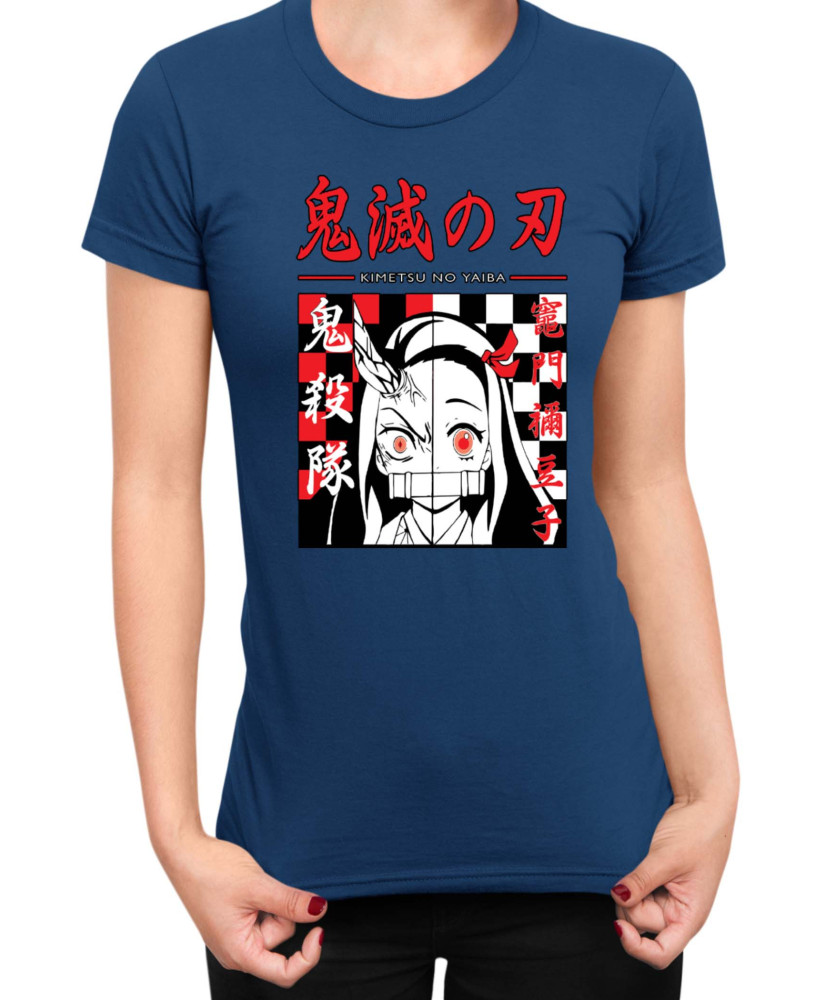 Дамска Тениска Demon Slayer Kimetsu No Yaiba Nezuko Face Дамска Тениска Demon Slayer Kimetsu No Yaiba Nezuko Face