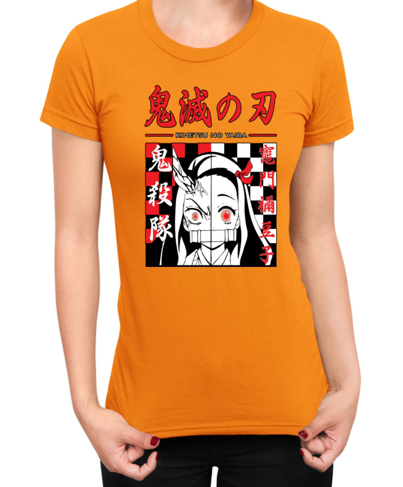 Дамска Тениска Demon Slayer Kimetsu No Yaiba Nezuko Face Дамска Тениска Demon Slayer Kimetsu No Yaiba Nezuko Face