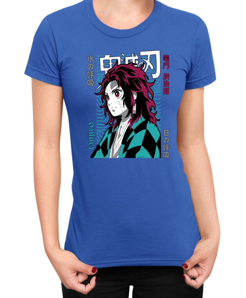 Дамска Тениска Demon Slayer Kimetsu No Yaiba Tanjiro Brother Дамска Тениска Demon Slayer Kimetsu No Yaiba Tanjiro Brother