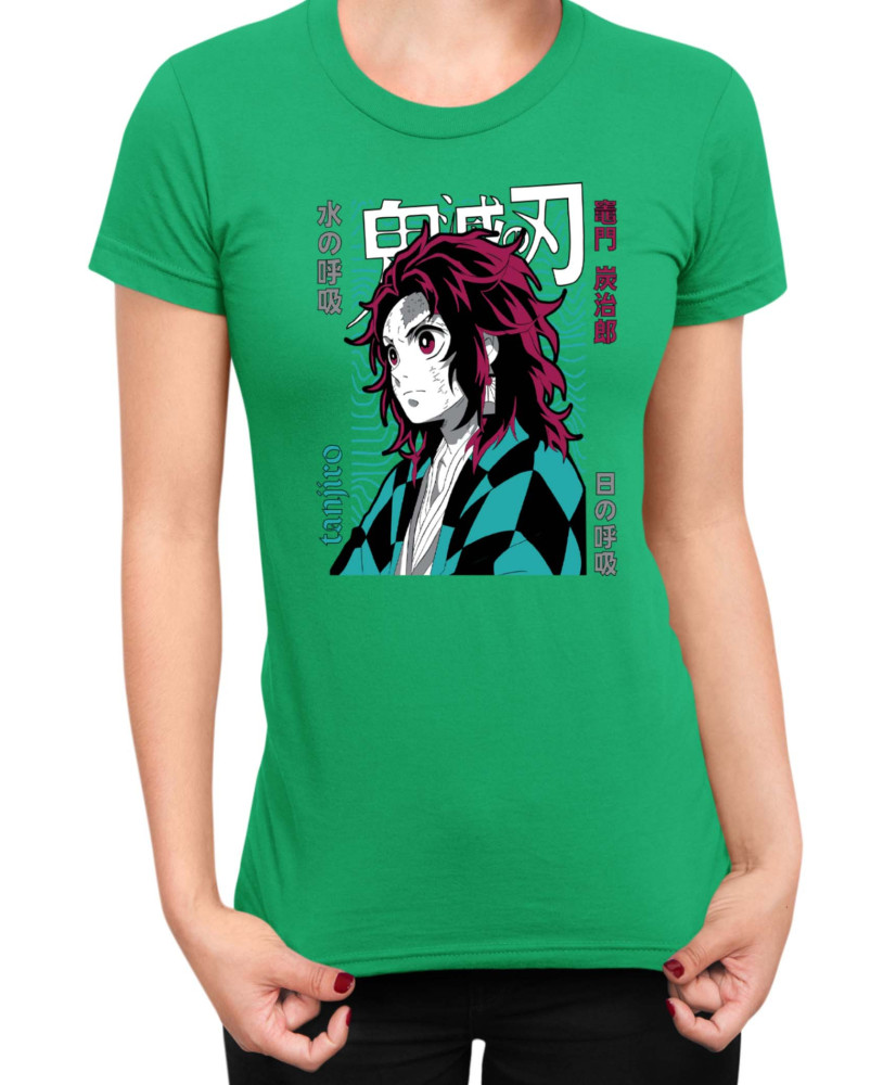 Дамска Тениска Demon Slayer Kimetsu No Yaiba Tanjiro Brother Дамска Тениска Demon Slayer Kimetsu No Yaiba Tanjiro Brother