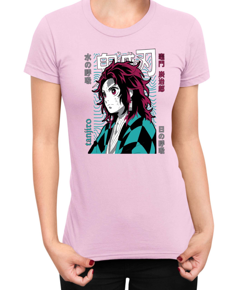 Дамска Тениска Demon Slayer Kimetsu No Yaiba Tanjiro Brother Дамска Тениска Demon Slayer Kimetsu No Yaiba Tanjiro Brother