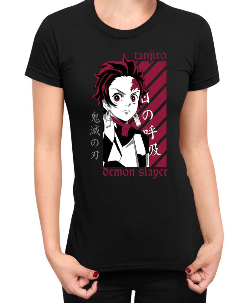 Дамска Тениска Demon Slayer Kimetsu No Yaiba Kamado Training Дамска Тениска Demon Slayer Kimetsu No Yaiba Kamado Training