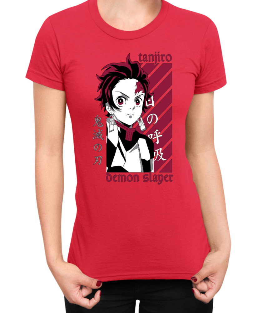 Дамска Тениска Demon Slayer Kimetsu No Yaiba Kamado Training Дамска Тениска Demon Slayer Kimetsu No Yaiba Kamado Training