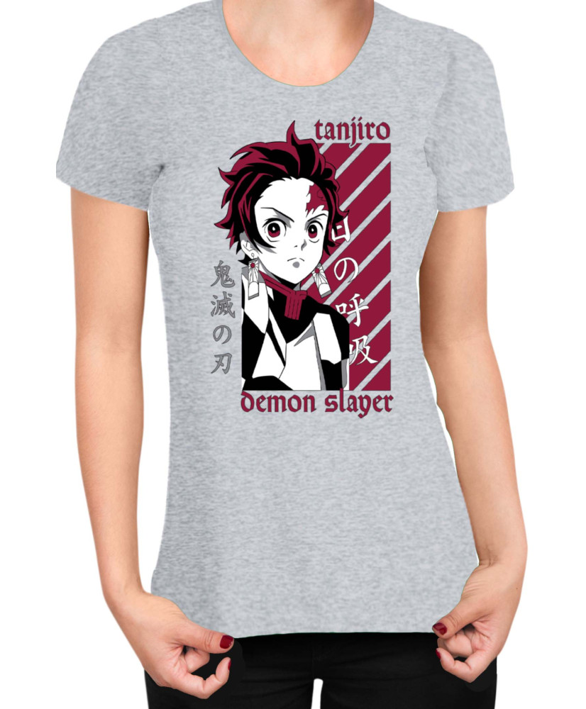 Дамска Тениска Demon Slayer Kimetsu No Yaiba Kamado Training Дамска Тениска Demon Slayer Kimetsu No Yaiba Kamado Training