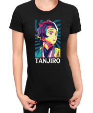 Дамска Тениска Demon Slayer Kimetsu No Yaiba Tanjiro Kamado Rainbow