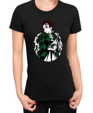 Дамска Тениска Demon Slayer Kimetsu No Yaiba Tanjiro Water Form