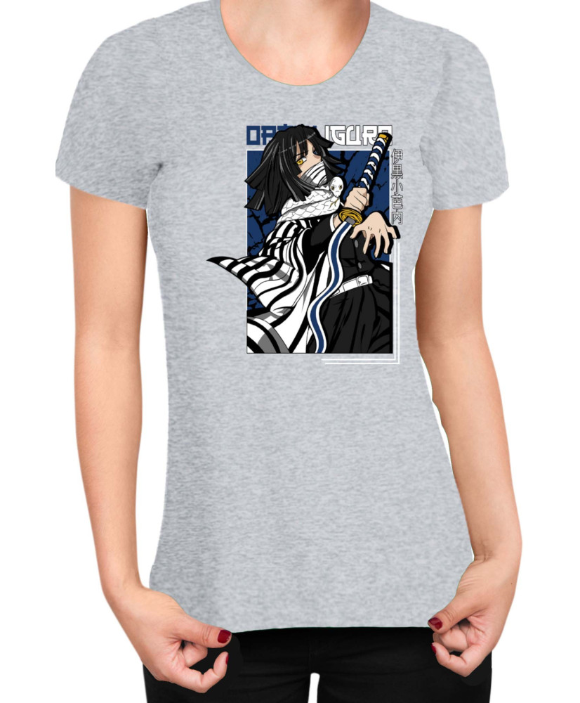 Дамска Тениска Demon Slayer Kimetsu No Yaiba Tomioka Water Hashira Дамска Тениска Demon Slayer Kimetsu No Yaiba Tomioka Water Hashira