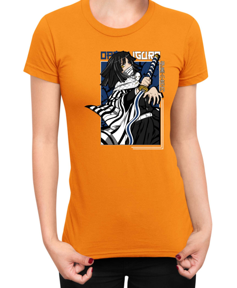 Дамска Тениска Demon Slayer Kimetsu No Yaiba Tomioka Water Hashira Дамска Тениска Demon Slayer Kimetsu No Yaiba Tomioka Water Hashira