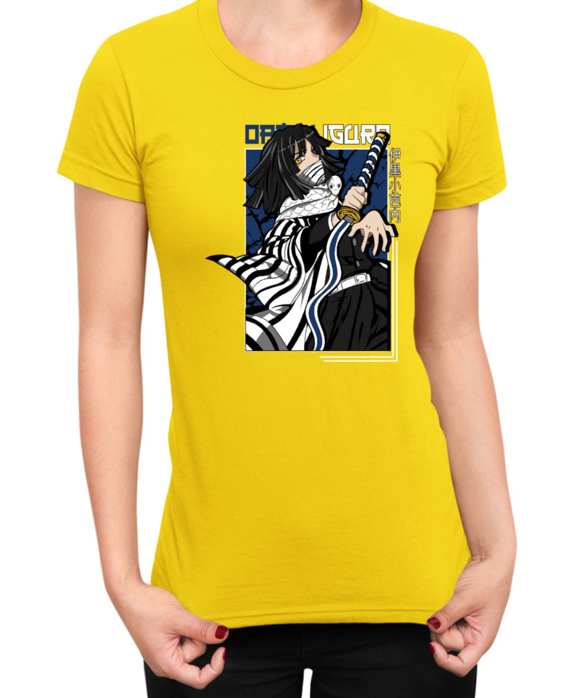 Дамска Тениска Demon Slayer Kimetsu No Yaiba Tomioka Water Hashira Дамска Тениска Demon Slayer Kimetsu No Yaiba Tomioka Water Hashira