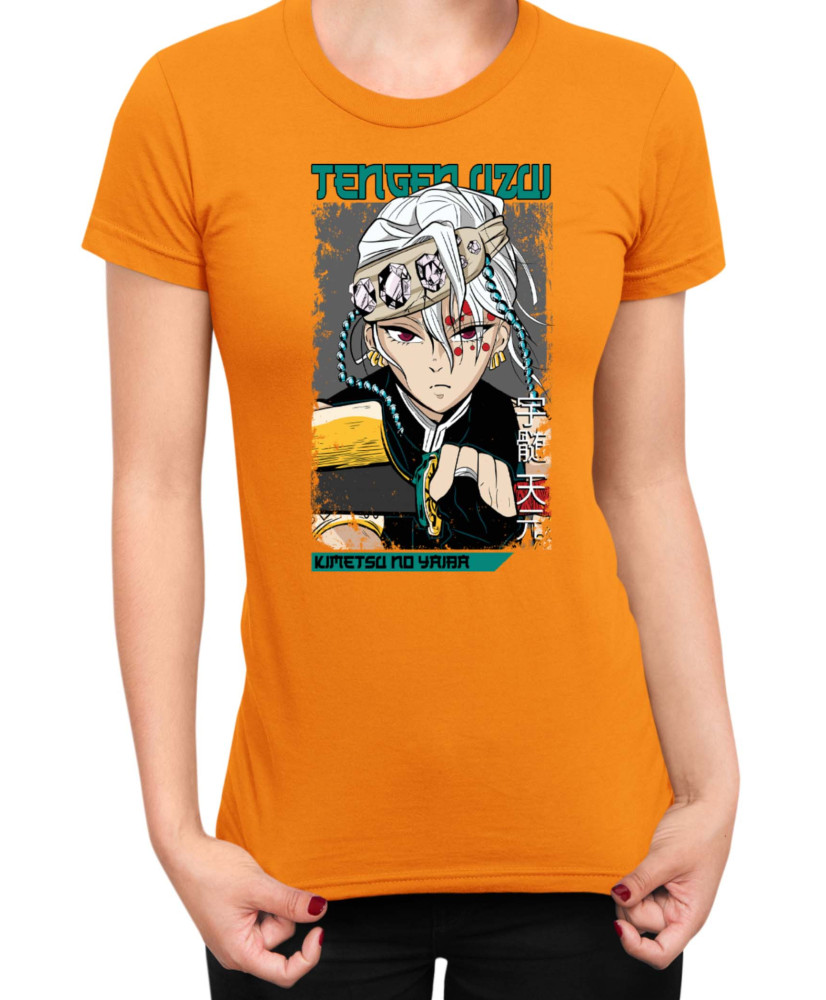 Дамска Тениска Demon Slayer Kimetsu No Yaiba Uzui Sound Hashira Дамска Тениска Demon Slayer Kimetsu No Yaiba Uzui Sound Hashira