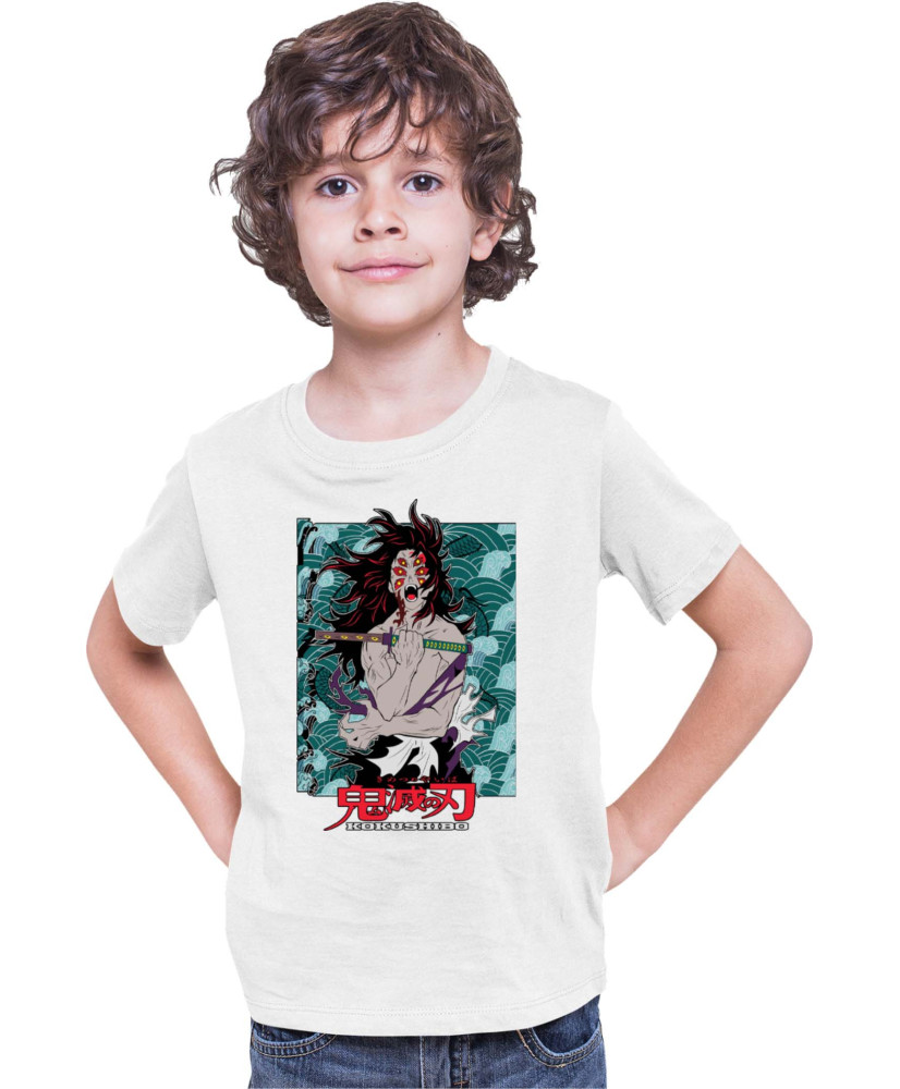 Детска Тениска Demon Slayer Kimetsu No Yaiba Kokushibo Rank