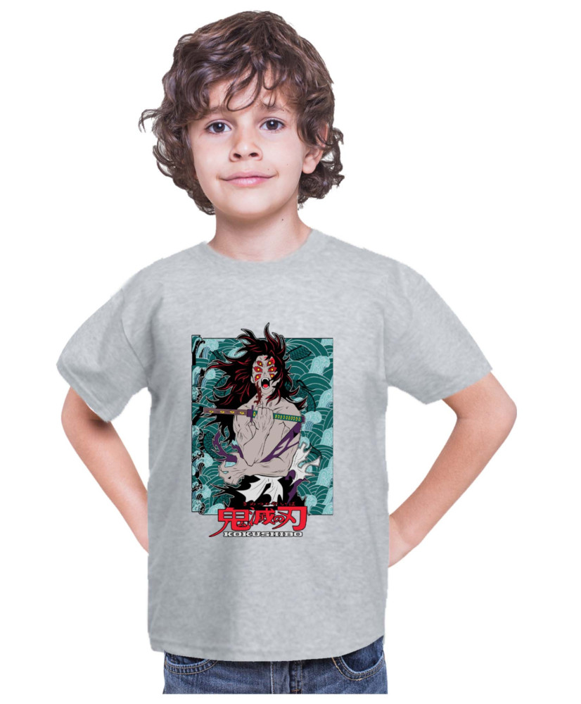 Детска Тениска Demon Slayer Kimetsu No Yaiba Kokushibo Rank