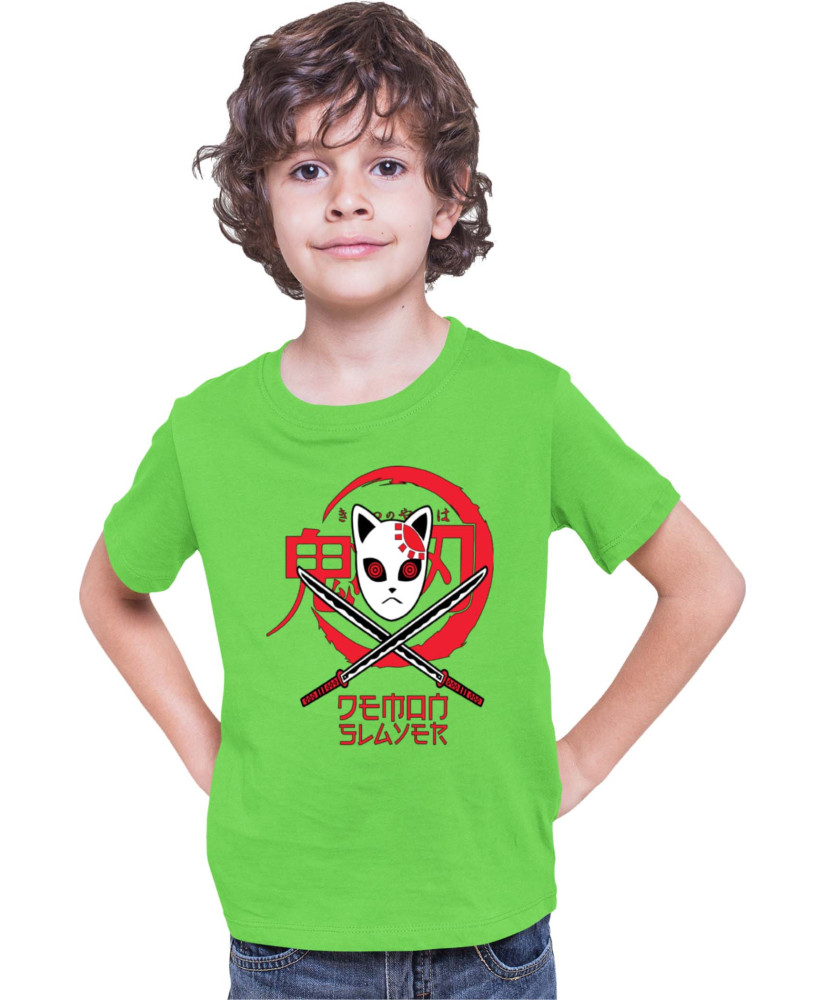 Детска Тениска Demon Slayer Kimetsu No Yaiba Tengu Mask
