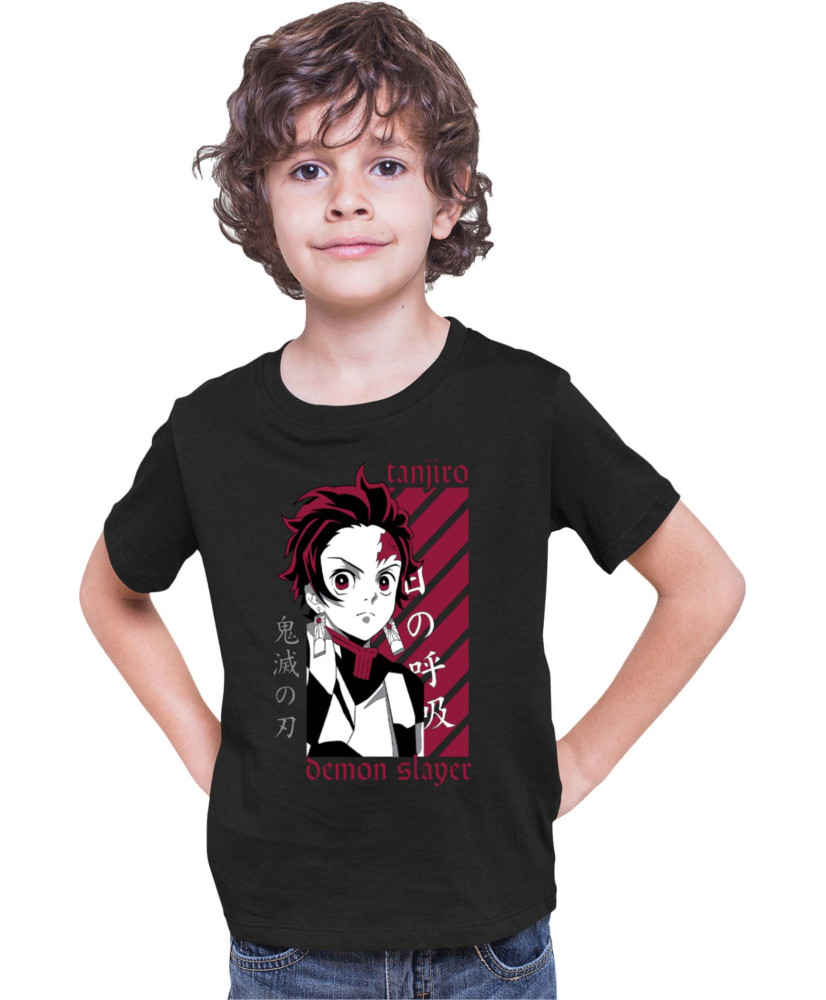 Детска Тениска Demon Slayer Kimetsu No Yaiba Kamado Training