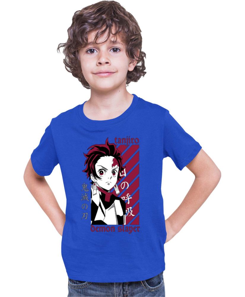 Детска Тениска Demon Slayer Kimetsu No Yaiba Kamado Training