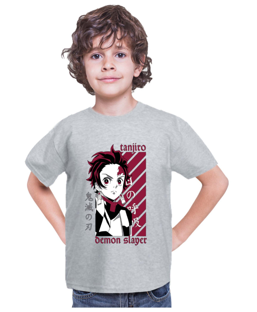 Детска Тениска Demon Slayer Kimetsu No Yaiba Kamado Training