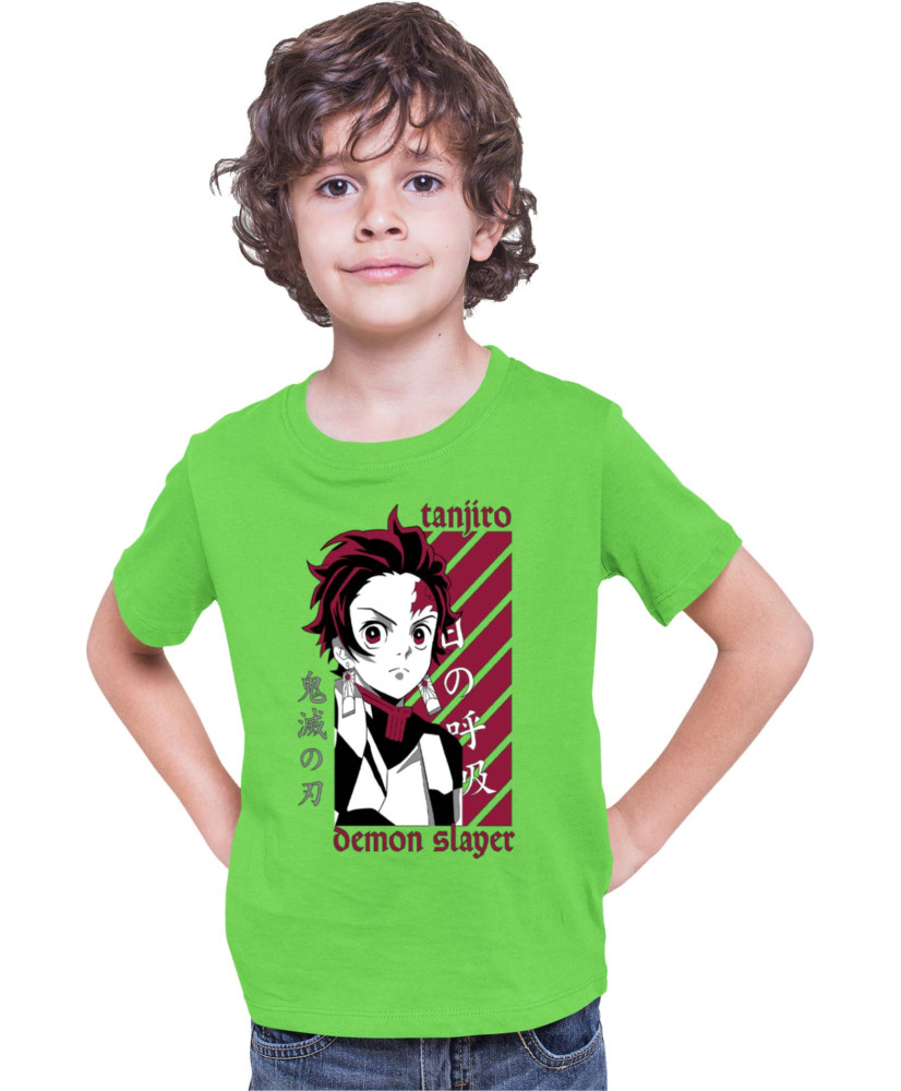 Детска Тениска Demon Slayer Kimetsu No Yaiba Kamado Training