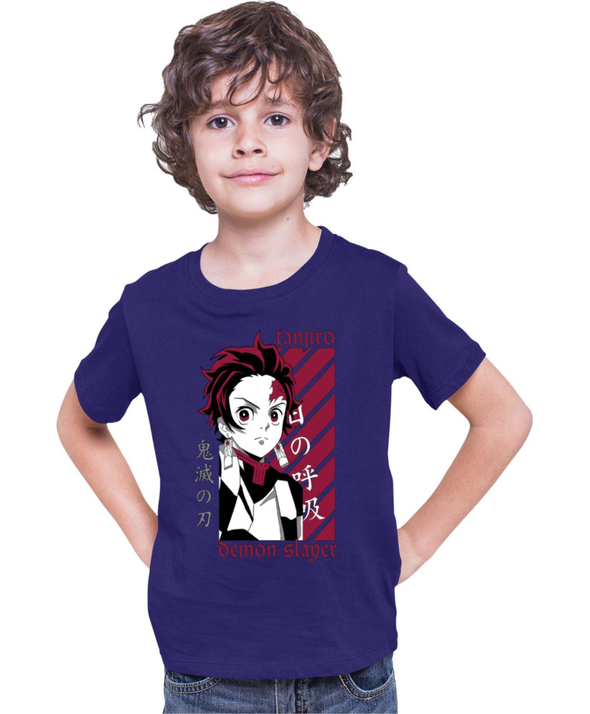 Детска Тениска Demon Slayer Kimetsu No Yaiba Kamado Training