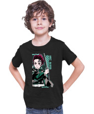 Детска Тениска Demon Slayer Kimetsu No Yaiba Tanjiro Kamado Sword