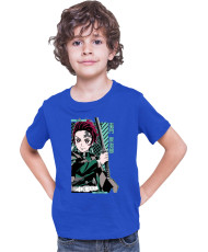 Детска Тениска Demon Slayer Kimetsu No Yaiba Tanjiro Kamado Sword