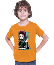 Детска Тениска Demon Slayer Kimetsu No Yaiba Tanjiro Kamado Sword