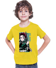 Детска Тениска Demon Slayer Kimetsu No Yaiba Tanjiro Kamado Sword