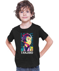 Детска Тениска Demon Slayer Kimetsu No Yaiba Tanjiro Kamado Rainbow