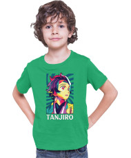 Детска Тениска Demon Slayer Kimetsu No Yaiba Tanjiro Kamado Rainbow