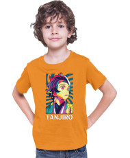 Детска Тениска Demon Slayer Kimetsu No Yaiba Tanjiro Kamado Rainbow