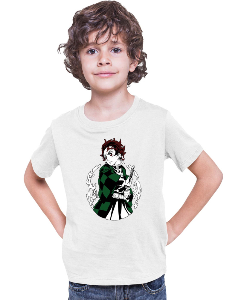 Детска Тениска Demon Slayer Kimetsu No Yaiba Tanjiro Water Form