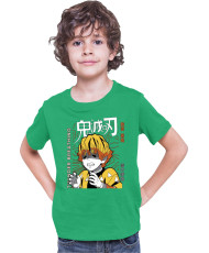 Детска Тениска Demon Slayer Kimetsu No Yaiba Zenitsu Lightning