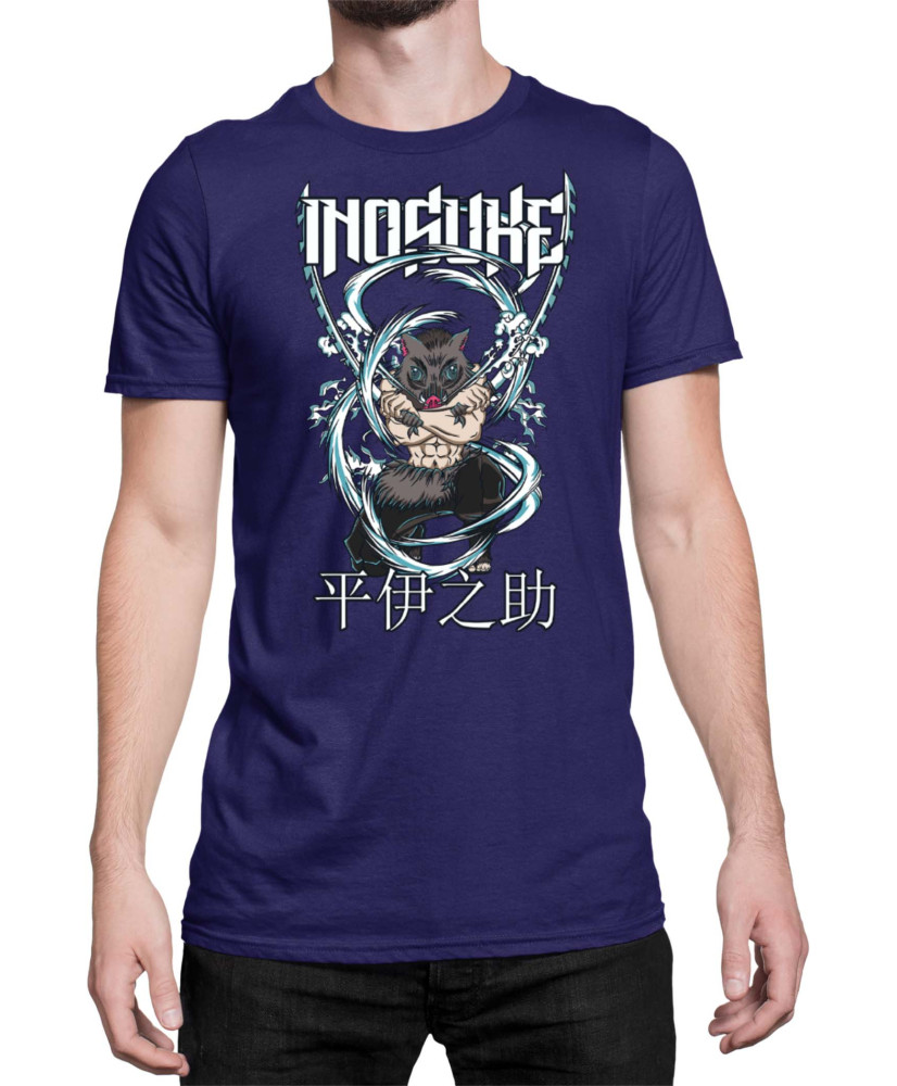 Мъжка Тениска Demon Slayer Kimetsu No Yaiba Inosuke Boar