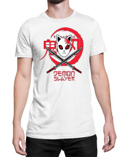 Мъжка Тениска Demon Slayer Kimetsu No Yaiba Tengu Mask