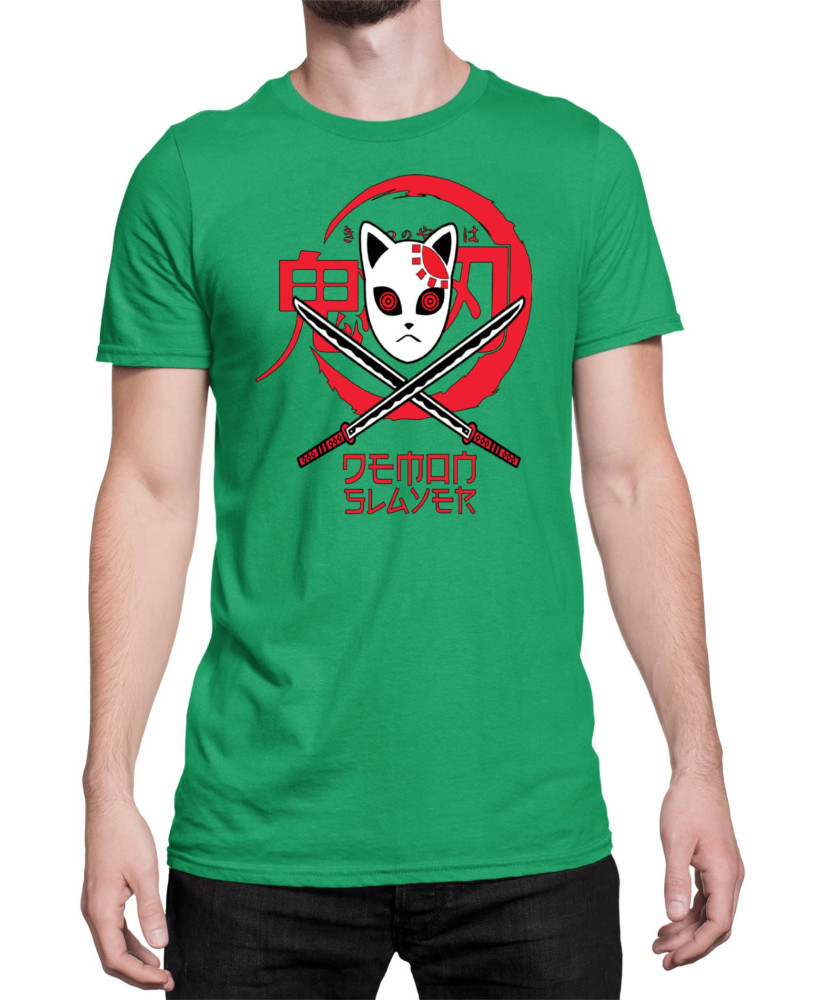 Мъжка Тениска Demon Slayer Kimetsu No Yaiba Tengu Mask Мъжка Тениска Demon Slayer Kimetsu No Yaiba Tengu Mask