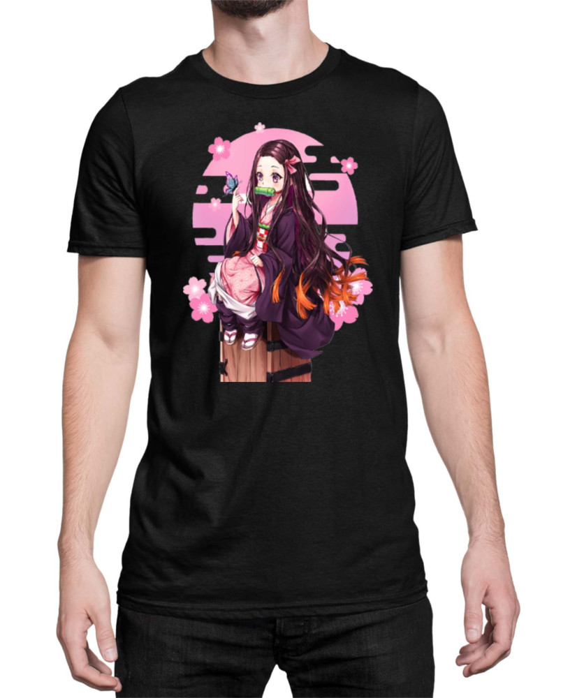 Мъжка Тениска Demon Slayer Kimetsu No Yaiba Demon Nezuko Sunshine