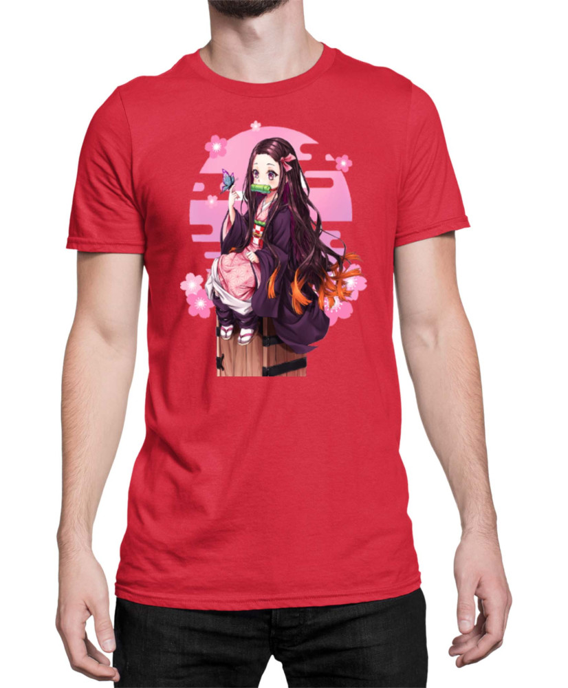 Мъжка Тениска Demon Slayer Kimetsu No Yaiba Demon Nezuko Sunshine