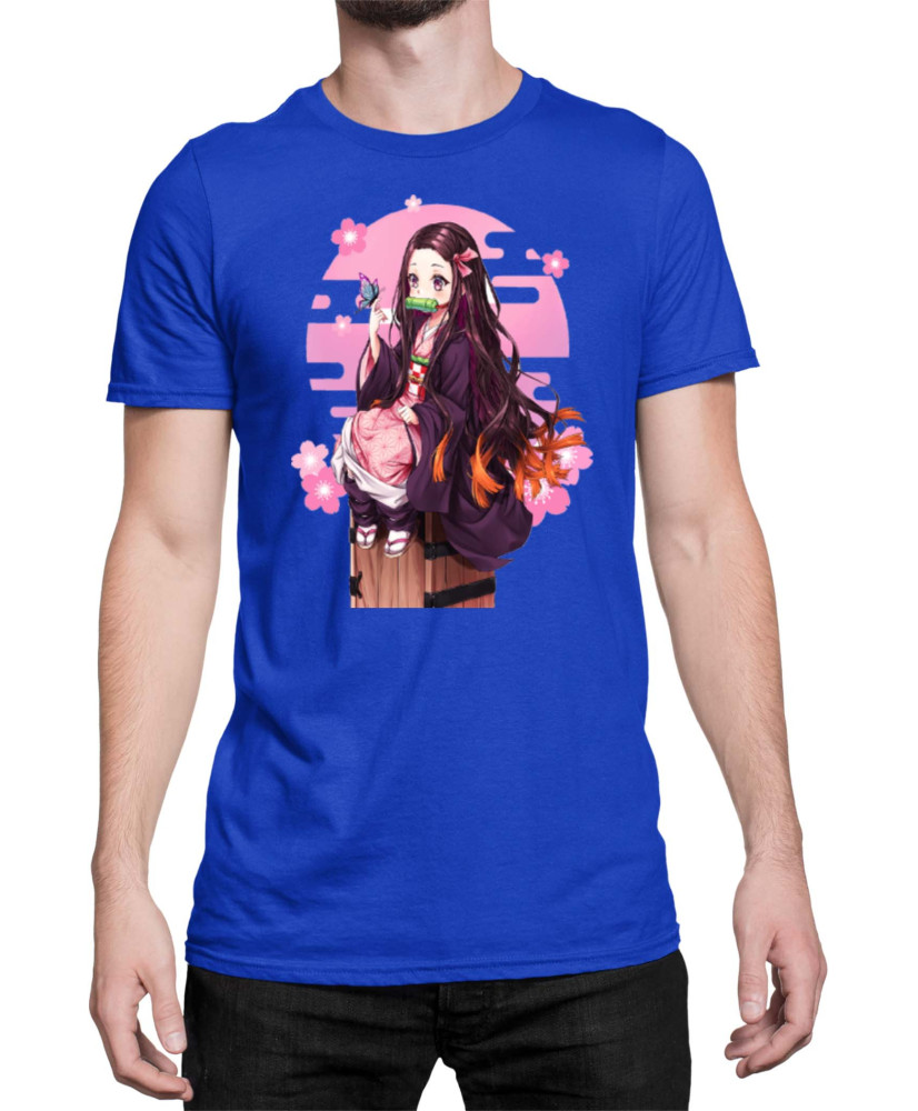 Мъжка Тениска Demon Slayer Kimetsu No Yaiba Demon Nezuko Sunshine