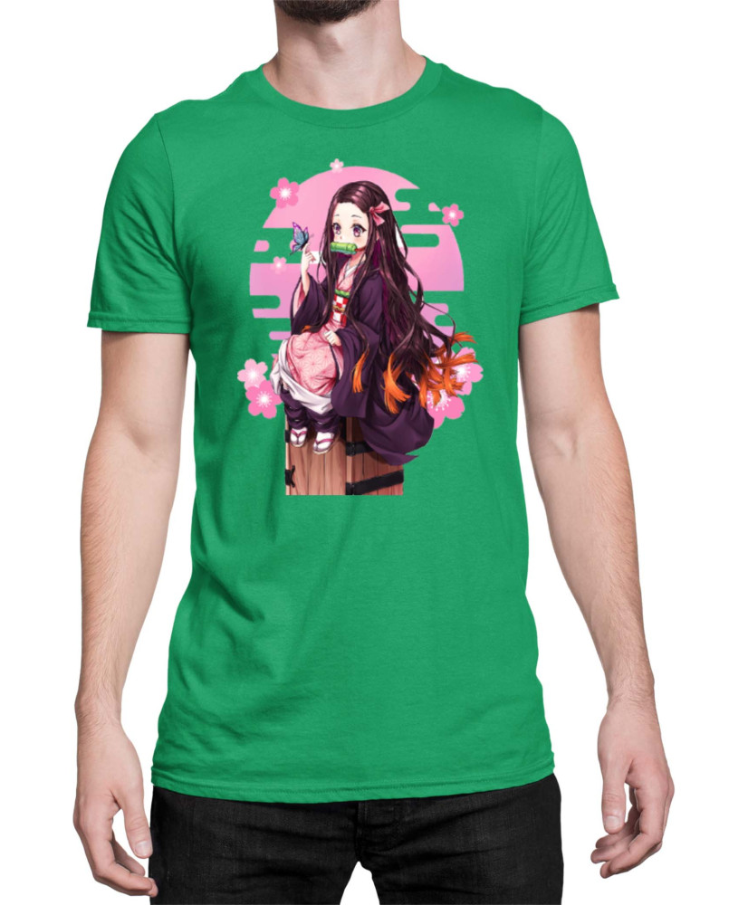 Мъжка Тениска Demon Slayer Kimetsu No Yaiba Demon Nezuko Sunshine
