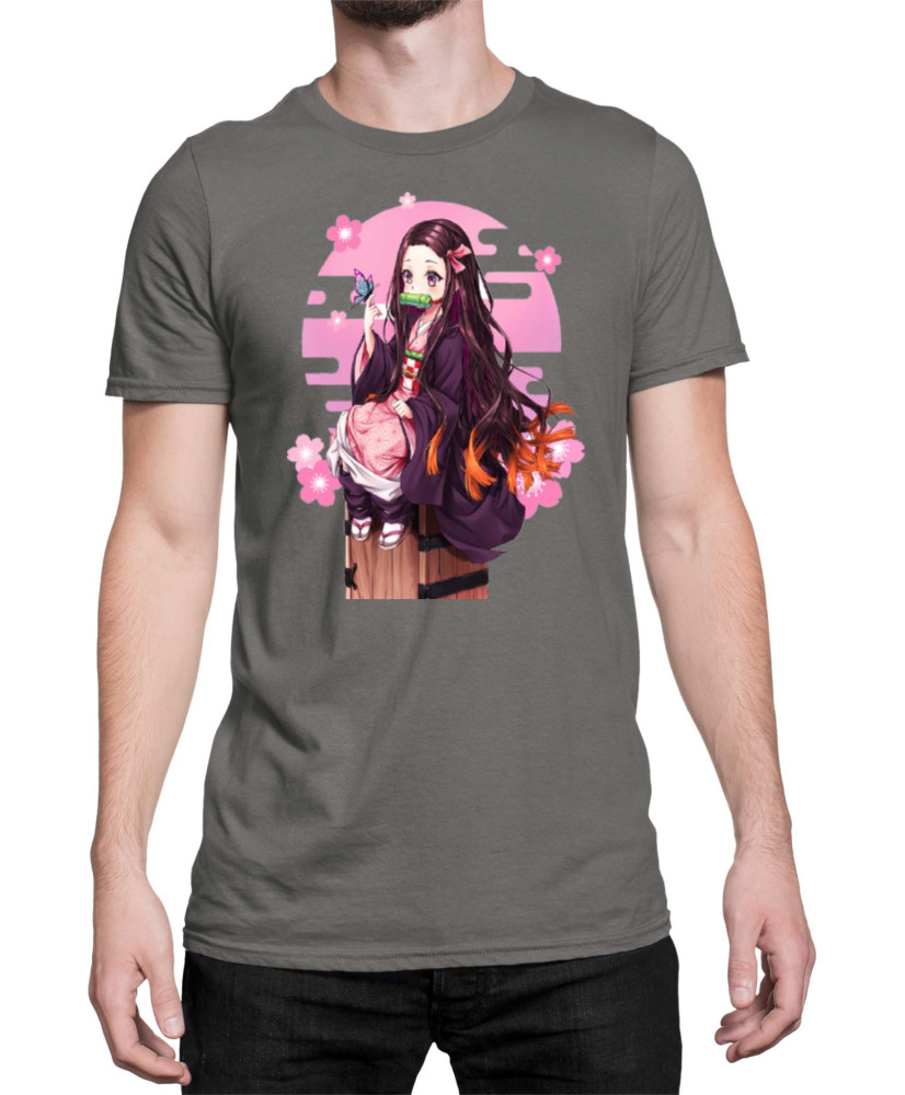 Мъжка Тениска Demon Slayer Kimetsu No Yaiba Demon Nezuko Sunshine
